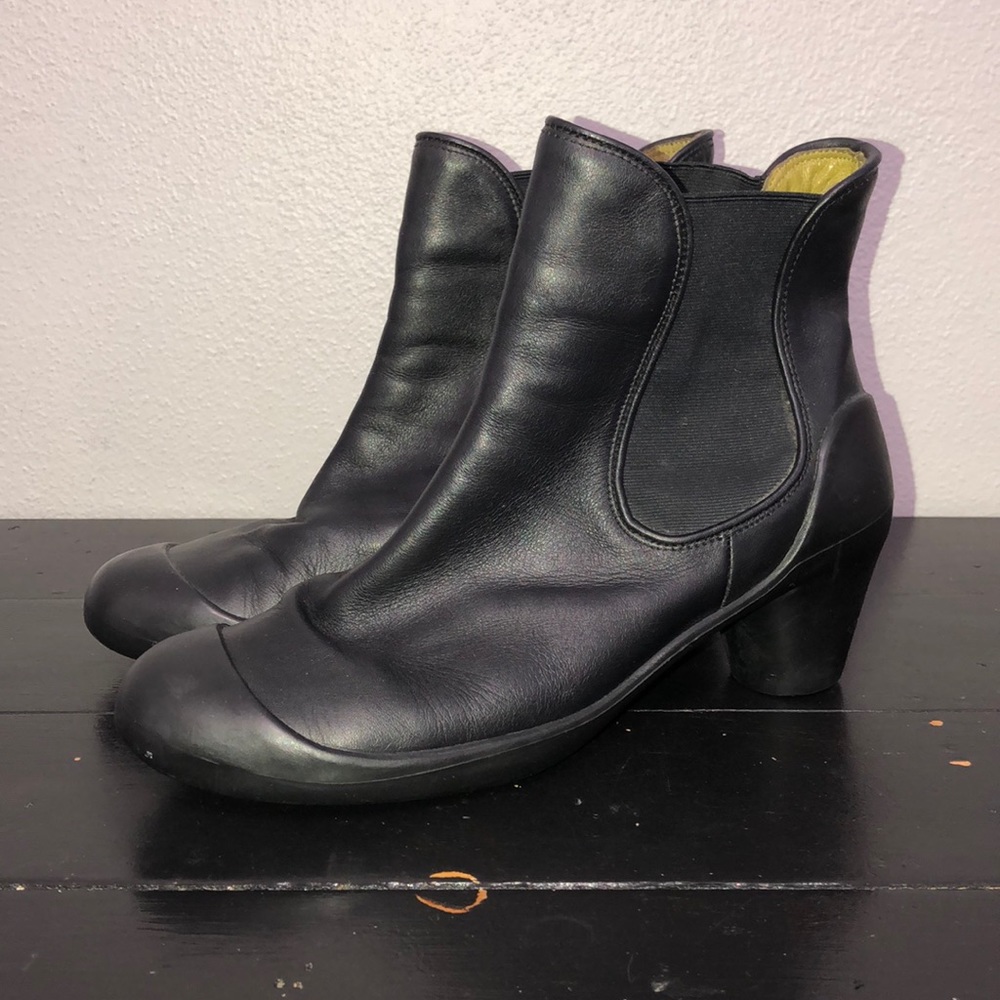 Camper Leather Ankle Booties